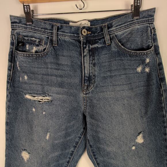 Kancan Women’s Ultra High Rise Straight Leg Jeans Light Wash Waist 32 - Picture 3 of 14